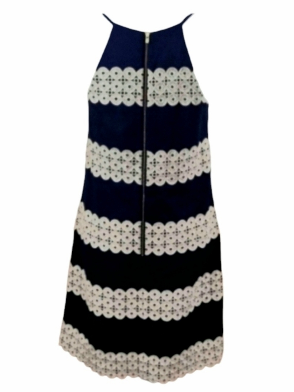 Lilly Pulitzer Annabelle Shift Dress in True Navy Stripe Size 2 - Picture 12 of 13